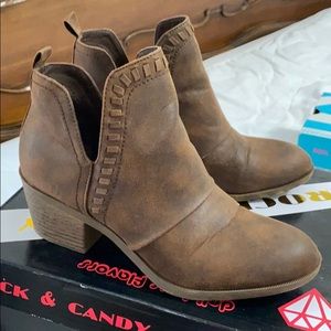 Brown booties